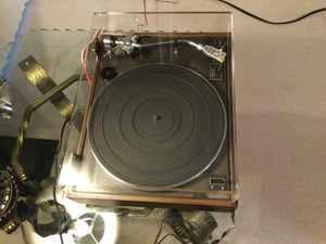 PIONEER PL-12D TURNTABLE, JUST ABOUT MINT, AT CARTRIDGE, NEW LID, SERVICED