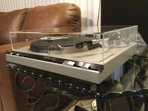 Technics SL-5200 Turntable, Just About Mint, Audio Technica Cartridge, New Lid, Recapped, Watch Video!
