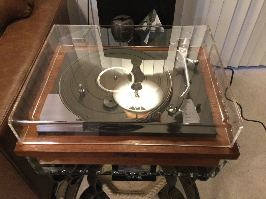 Pioneer PL-50 Turntable, Absolutely Mint, Shure M91ED Cartridge, New Lid, Serviced, Watch Video!