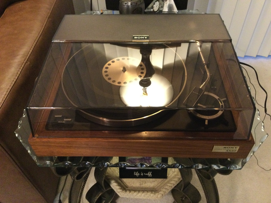 Sony PS-5520 Turntable, Absolutely Mint, Audio Technica Cartridge, Serviced, Watch Video!