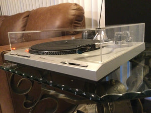 Technics SL-D202 Turntable, Near Mint, Shure Cartridge, New Lid, Serviced, Watch Video!