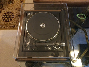 DUAL 1257 TURNTABLE, JUST ABOUT MINT, ORTOFON CARTRIDGE, RECAPPED, NEW LID, SERVICED, WATCH VIDEO!