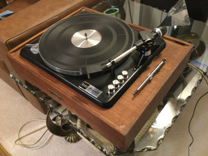 ELAC MIRACORD 45 TURNTABLE, JUST ABOUT MINT, STANTON CARTRIDGE, WATCH VIDEO!