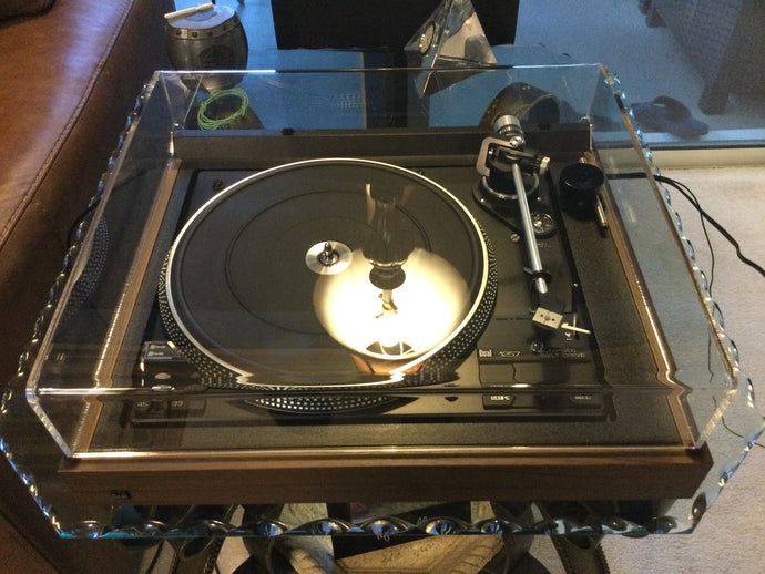 DUAL 1257 TURNTABLE, JUST ABOUT MINT, ORTOFON CARTRIDGE, RECAPPED, NEW LID, SERVICED, WATCH VIDEO!