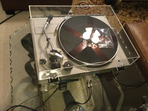 Technics SL-5200 Turntable, Just About Mint, Audio Technica Cartridge, New Lid, Recapped, Watch Video!