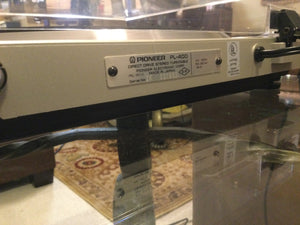 PIONEER PL-400 TURNTABLE, JUST ABOUT MINT, PIONEER CARTRIDGE, SERVICED, WATCH VIDEO!