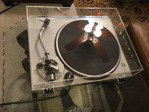 Technics SL-D202 Turntable, Near Mint, Shure Cartridge, New Lid, Serviced, Watch Video!