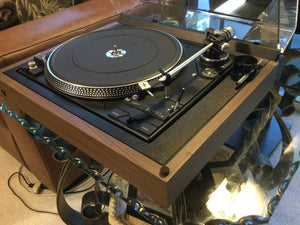 DUAL 1257 TURNTABLE, JUST ABOUT MINT, ORTOFON CARTRIDGE, RECAPPED, NEW LID, SERVICED, WATCH VIDEO!