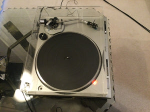 Technics SL-D202 Turntable, Near Mint, Shure Cartridge, New Lid, Serviced, Watch Video!