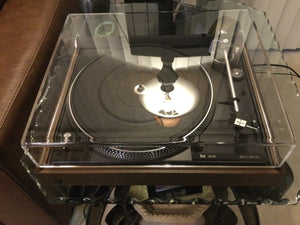 DUAL 506 TURNTABLE, NEAR MINT, ORTOFON CARTRIDGE, NEW LID, SERVICED, WATCH VIDEO!