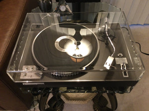 Kenwood KD-3070 Turntable, Near Mint, NOS Audio Technica Cartridge, New Lid, Serviced, Watch Video!