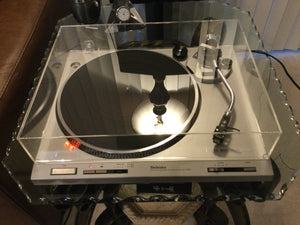 Technics SL-D202 Turntable, Near Mint, Shure Cartridge, New Lid, Serviced, Watch Video!