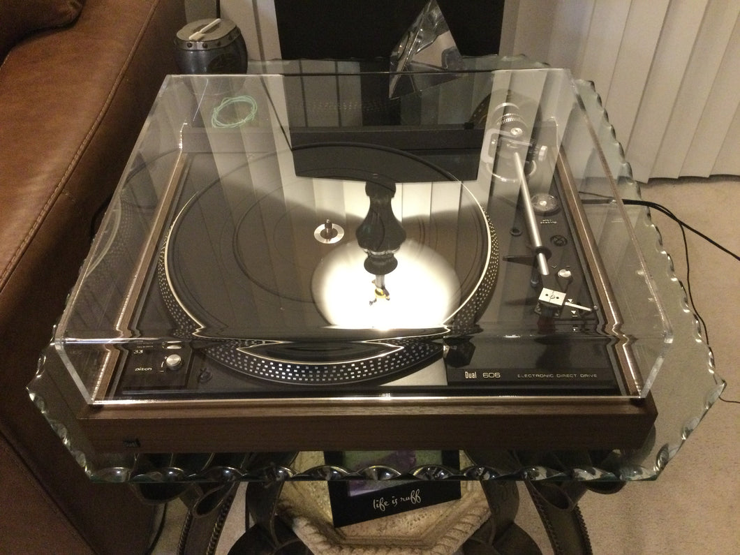 Dual 606 TURNTABLE, ABSOLUTELY MINT, PICKERING V-15 CARTRIDGE, NEW LID, SERVICED, WATCH VIDEO!