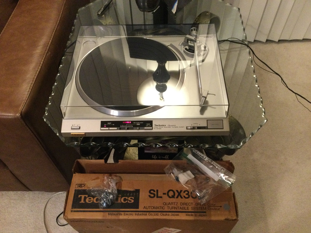 Technics SL-QX 300 Turntable, NOS Time Capsule, Audio Technica Cartridge, Original Box, Watch Video!