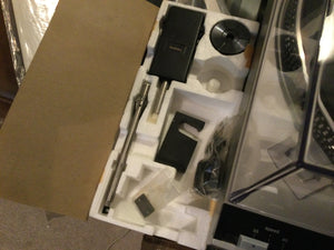 Technics SL-3350 Turntable, Just About Mint, Shure M70EJ Cartridge, Original Box& Manual, Drop Spindles, Watch Video!
