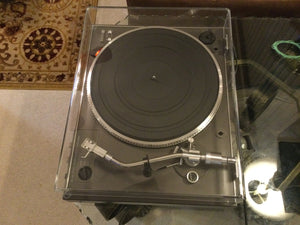 SONY PS-X5 TURNTABLE, JUST ABOUT MINT, EMPIRE 108 CARTRIDGE, NEW LID, SERVICED, WATCH VIDEO!